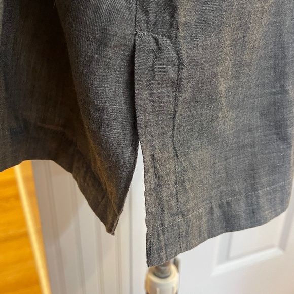 Horny Toad Gray Plaid Lined Organic Cotton Blend One Button Blazer Women Large - Picture 4 of 14